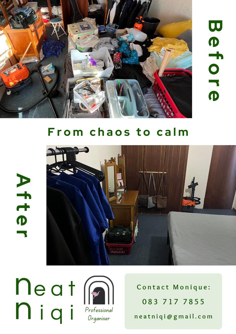 From chaos to calm bedroom transformation