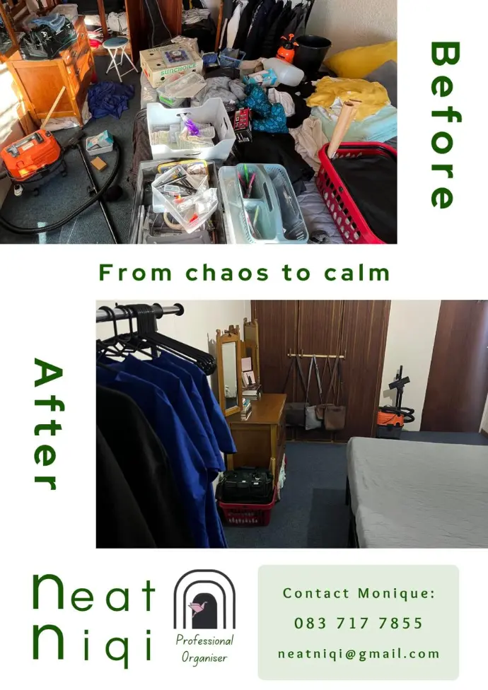 Before and After Neat Niqi - Organizing solutions